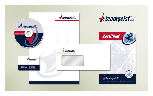 Client: Teamgeist GmbH ™ … Beispiel [ 1 ]<br> Corporate Identity Programm<br>© agentur-puzzle.de|sign - 2008 | 2009<br><br>